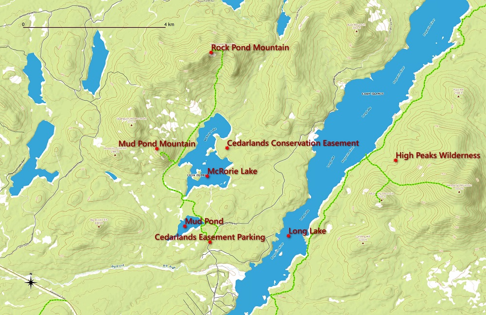 Cedarlands Trail Map
